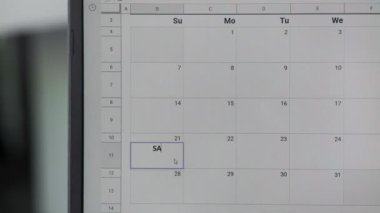 Takvimde bu tarihi hatırlamak için ayın 21 'inde İndirim.