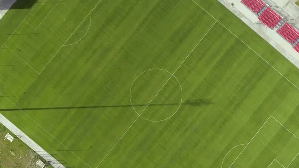 Luchtfoto van voetbalveld — Stockfoto