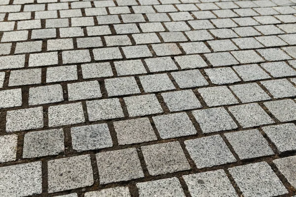 Gray cobbles textured background — Stock Photo, Image