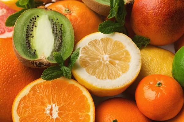Pomarańczowym tle cytrusowych, zbliżenie — Zdjęcie stockowe