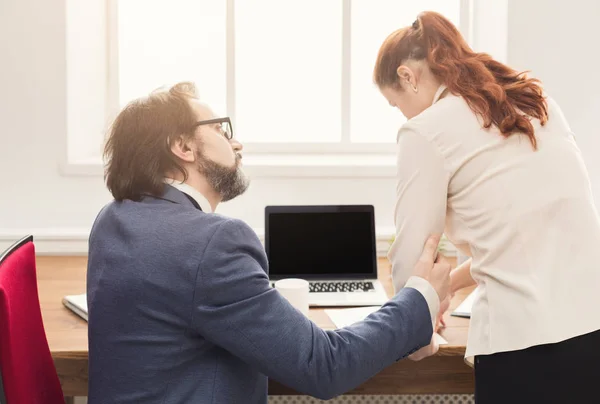 Acoso sexual en el trabajo, retrospectiva —  Fotos de Stock