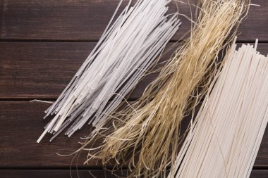 Makarna çeşitleri ahşap tablo