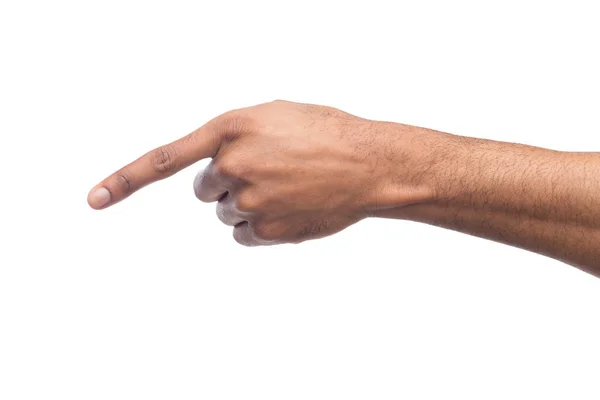 Los gestos de la mano - el hombre que señala, aislado —  Fotos de Stock