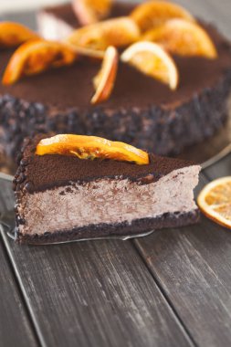 Çikolatalı kek krem ve profiterol