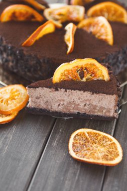 Çikolatalı kek krem ve profiterol