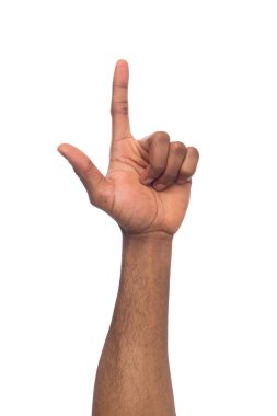 Siyah adam beyaz arka plan üzerinde izole sayma