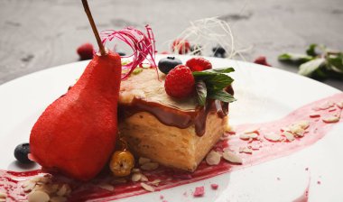 Zarif restoran tatlı tatlı