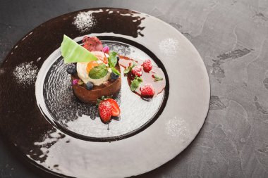 Restaurant, özel köpük tatlı hizmet