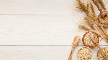 Tahıllar ve baklagiller ürün yelpazesine ahşap tablo