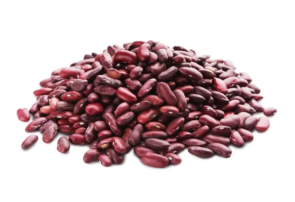 Heap of red kidney beans on white background — Stock Photo, Image