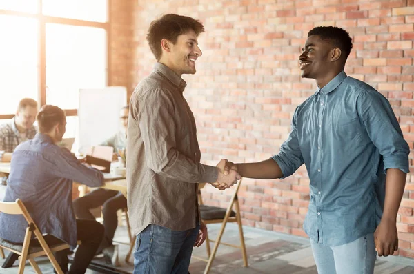 Business people handshake at first meeting