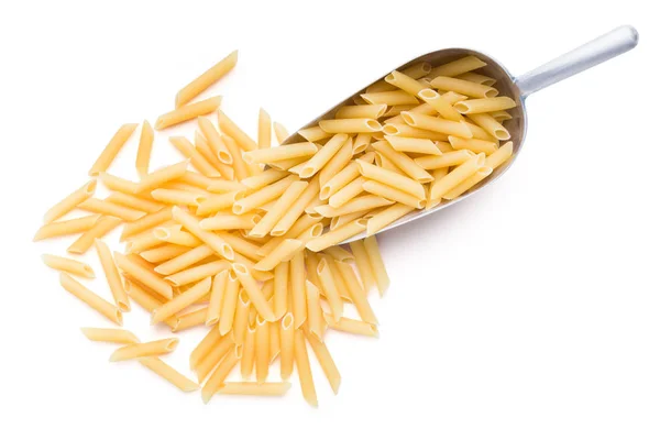 Grav av av sunn glutenfri pasta, isolert – stockfoto