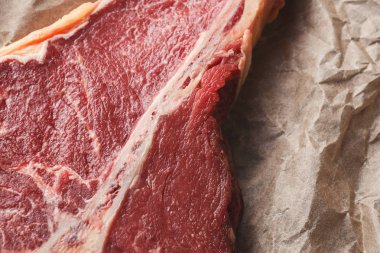 Zanaat yetkin closeup ham t-bone biftek