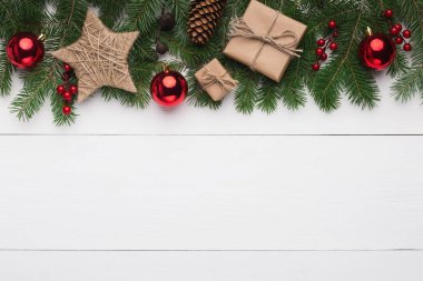 Noel ve yeni yıl tatil yaratıcı arka plan