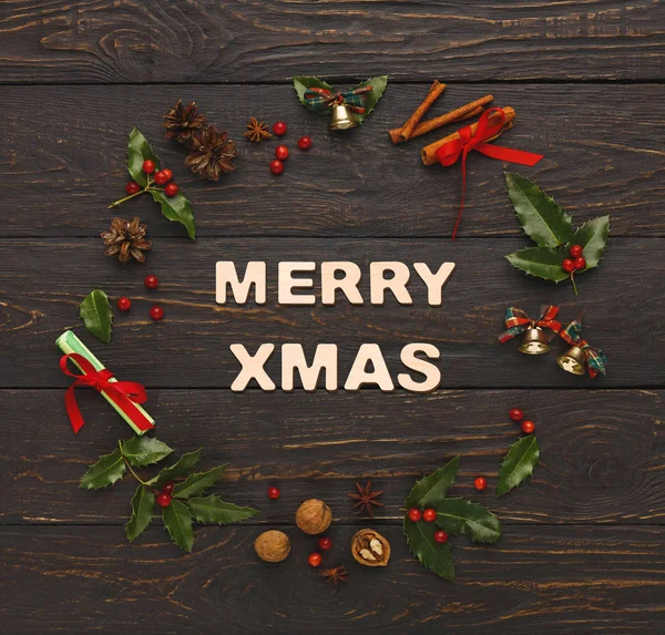 Merry xmas greeting, decoration background