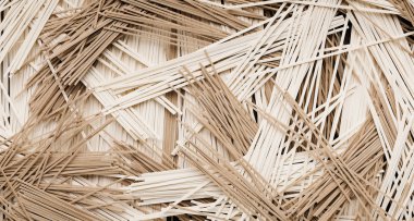 Ham erişte arka plan, kopya alanı karışımı