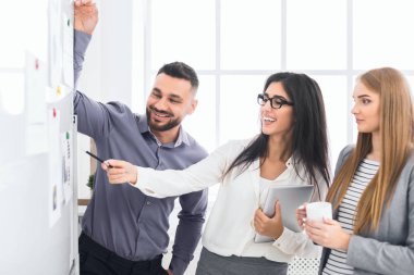 İş takım sonuçları flipboard Office yakınındaki tartışıyor