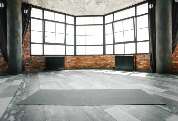 Loft yoga studio, copy space — Stock Photo, Image