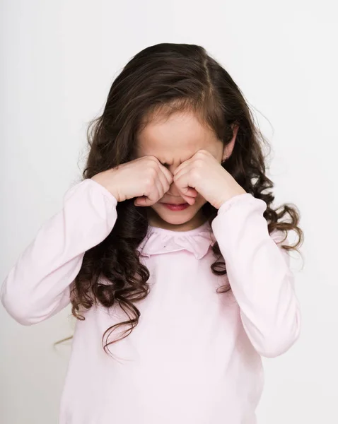 Crying little girl Stock Photo