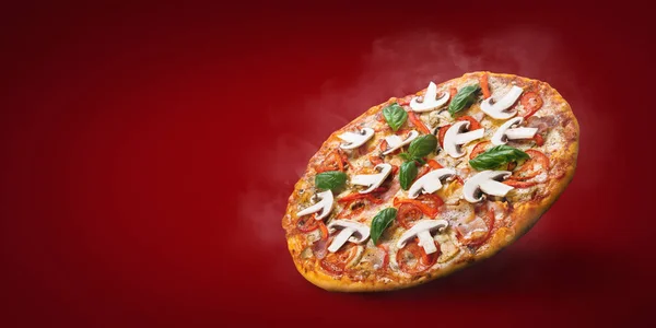Ricetta pizza vegetariana — Foto Stock