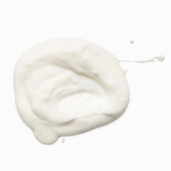 Sour cream smear, top view — Stock Photo, Image