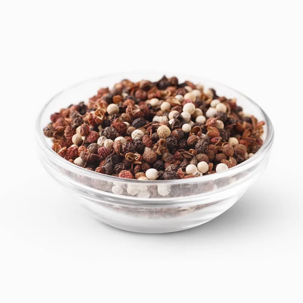 Peppercorns mix in bowl — Stock Photo, Image