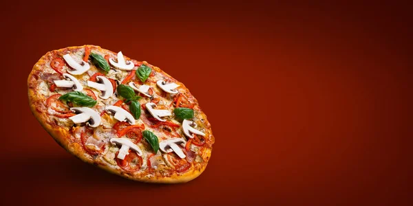 Ordem pizza online conceito — Fotografia de Stock