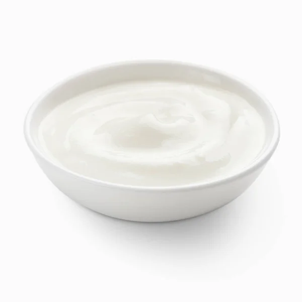 Yogur casero en un tazón — Foto de Stock