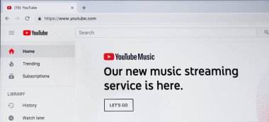 Yeni müzik akış Servisi ile YouTube ana