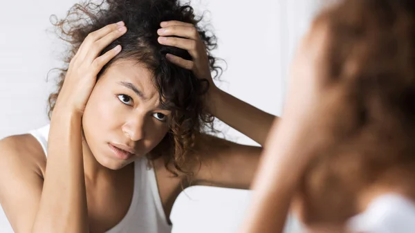 Concepto problemas de cabello — Foto de Stock