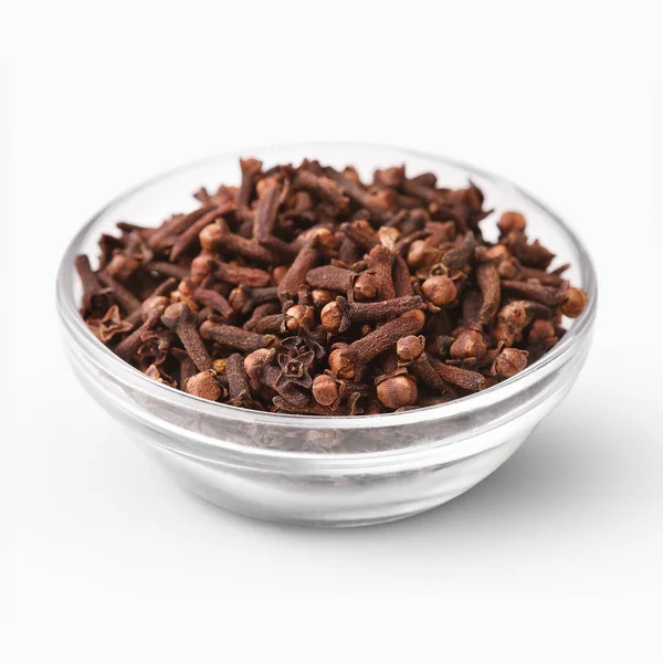 Heap of dried cloves isolated on white — Stock Photo, Image