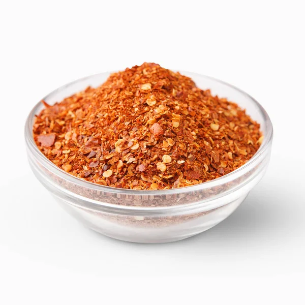 Pila de chile picante rojo seco triturado —  Fotos de Stock