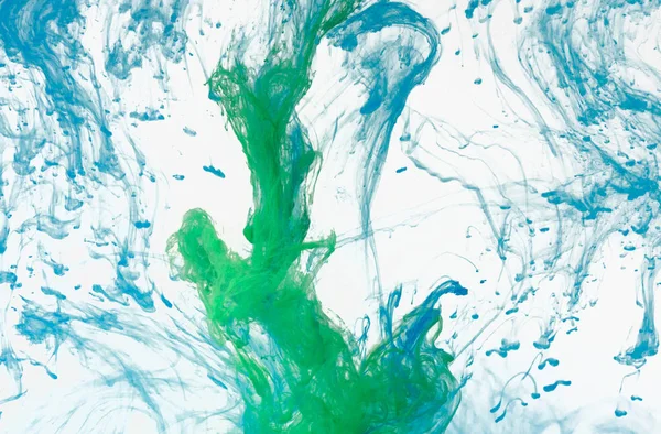 Colored splash underwater — Stock Photo, Image