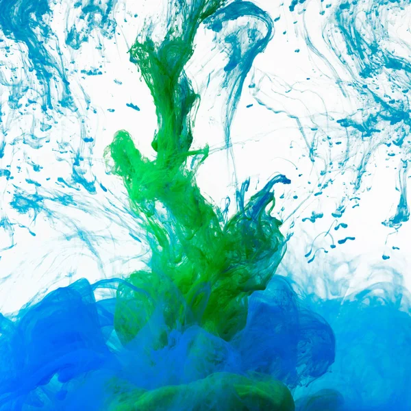 Salpicos coloridos subaquáticos — Fotografia de Stock
