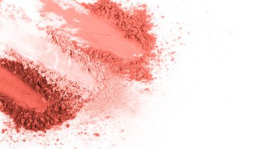 Ezilmiş pembe allık smear