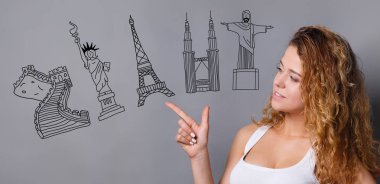 Choose your trip concept clipart