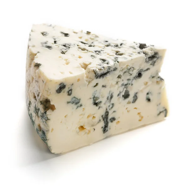 Blue cheese on white. — Stock Photo, Image