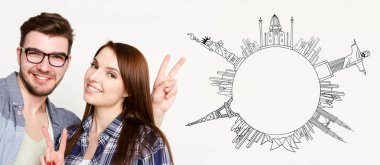 Seyahat konseptinin keyfini çıkarın