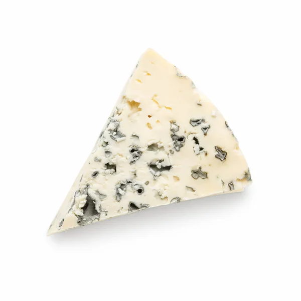 Formaggio blu su bianco . — Foto Stock