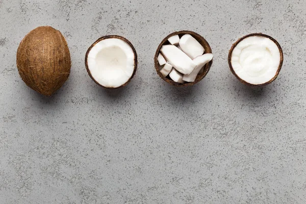 Conceito de produtos orgânicos de coco — Fotografia de Stock