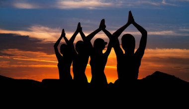 Gün batımı meditasyon kavramı