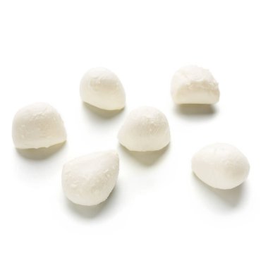Beyaz üzerine Mozzarella peyniri