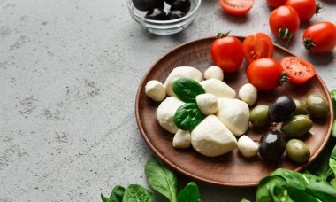 Akdeniz geleneksel ürünleri konsepti