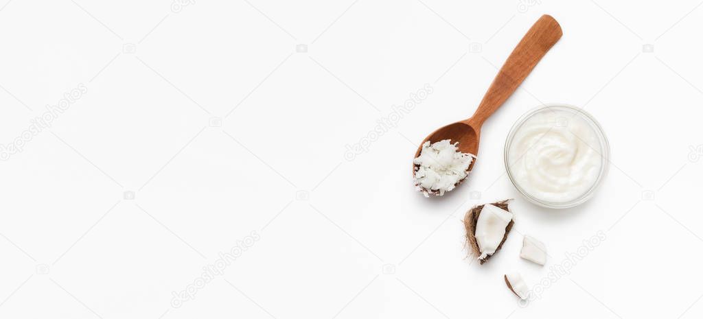 Cooking with coconut concept