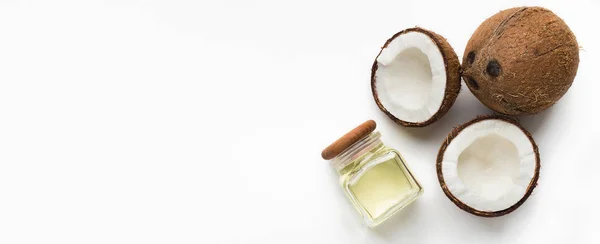Concetto di cura della pelle di cocco — Foto Stock