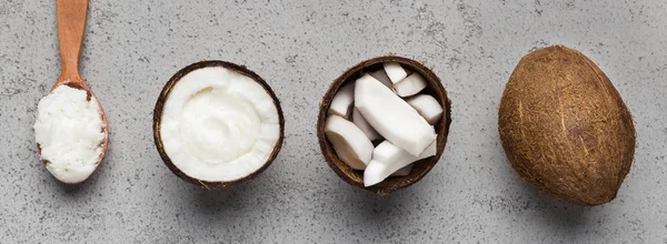 Concetto di cocco biologico — Foto Stock