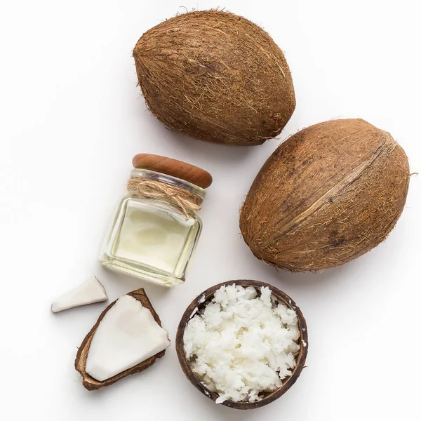 Set van kokosproducten — Stockfoto