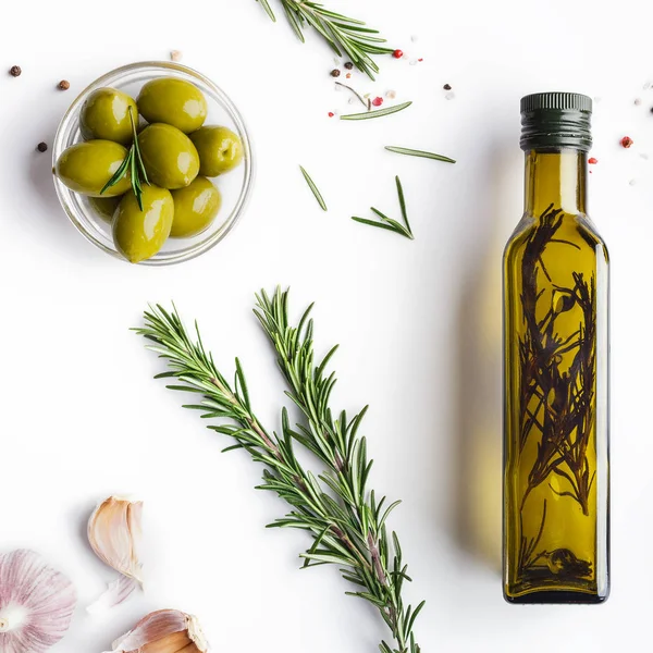 Concepto de aceite de oliva casero — Foto de Stock