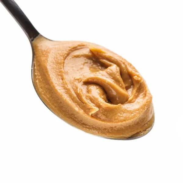 Löffel Erdnussbutter — Stockfoto