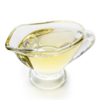 Beyaz cam kavanozda zeytinyağı